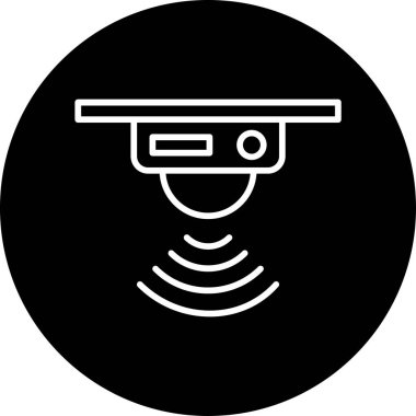 motion sensor web  icon, vector illustration