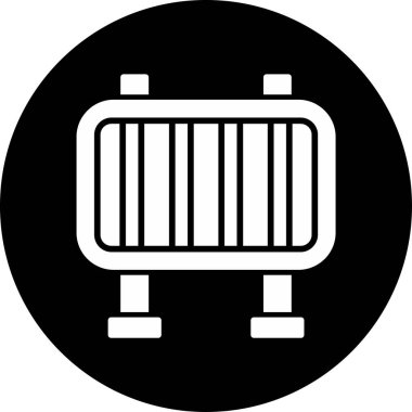 Bariyer ağ simgesi vektör illüstrasyonu