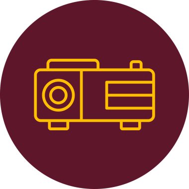 Video oynatıcı vektör düz simgesi