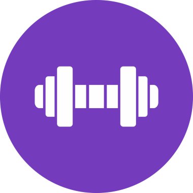 Dayanıklılık, spor salonu halteri. Web simgesi basit illüstrasyon 