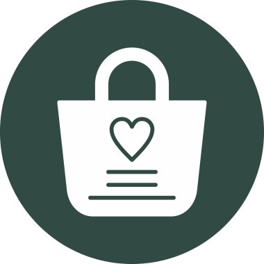 alışveriş çantası web simgesi, vektör çizim