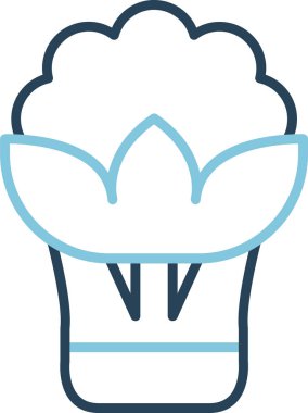 Çiçek. Web simgesi basit illüstrasyon 