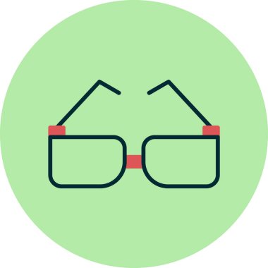 Güneş gözlüğü. Web simgesi basit illüstrasyon