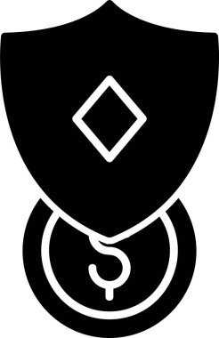 kalkan ağ simgesi vektör illüstrasyonu