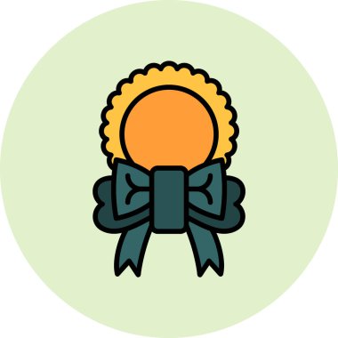 Kurdele yayı. Web simgesi basit illüstrasyon