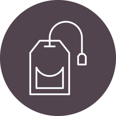 Tea Bag Web simgesi basit illüstrasyon