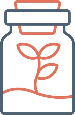 Floraryum. Web simgesi basit illüstrasyon 