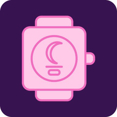 Gece modu. Web simgesi basit illüstrasyon