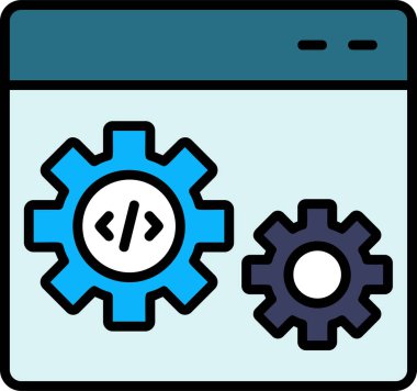 Konfigürasyon. Web simgesi basit tasarım