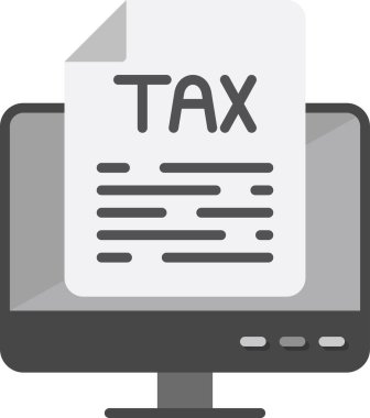 Vergi simgesinin temel doğrusal resmi