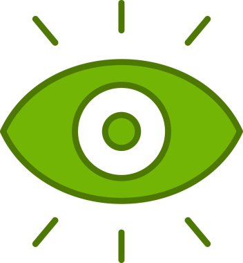 Göz düzlüğü simgesi, vektör çizimi 