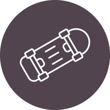 kaykay web simgesi, vektör çizim 