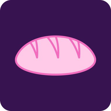 ekmek ikonu vektör illüstrasyonu