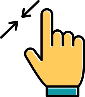 Yakınlaştır. Web simgesi basit illüstrasyon