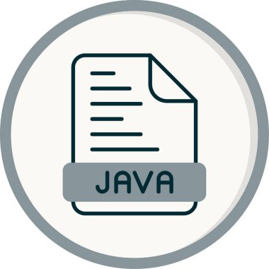 Java programlama kodu vektör illüstrasyonu 