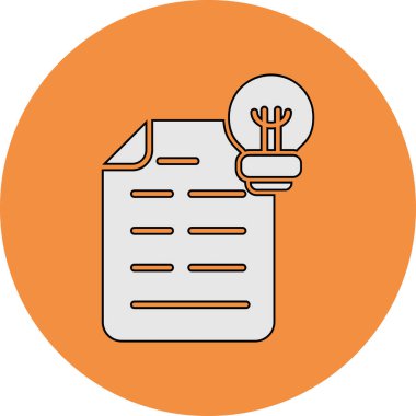 Patent belgesi. Web simgesi basit illüstrasyon