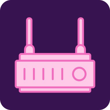 WiFi yönlendirici vektör satırı simgesi