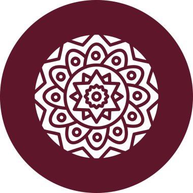 mandala tasarımı, web basit illüstrasyonu