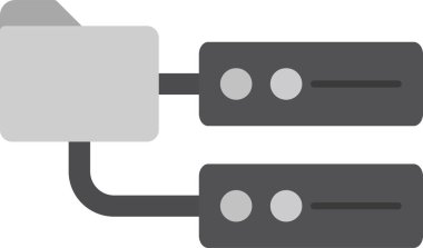 Vektör sanatında kullanıcı verisinin modern soyut temsili.