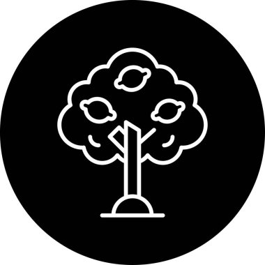 Bergamot web simgesi vektör illüstrasyonu