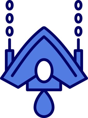 Uzay gemisi simgesi vektörü, görüntü beyaz üzerine izole edildi 