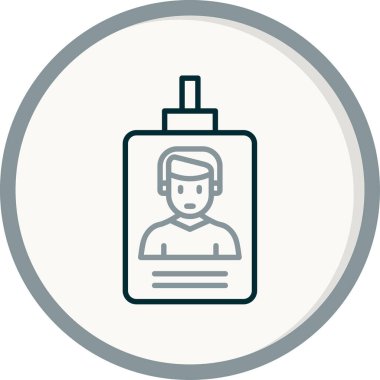 Rozet. Web simgesi basit illüstrasyon