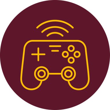 joystick oyun simgesi, vektör illüstrasyonu 