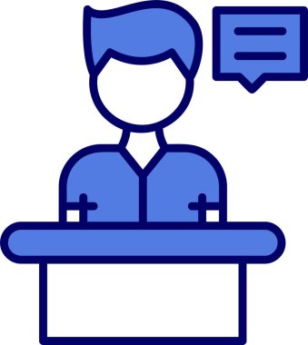 Tanık Web simgesi vektör illüstrasyonu