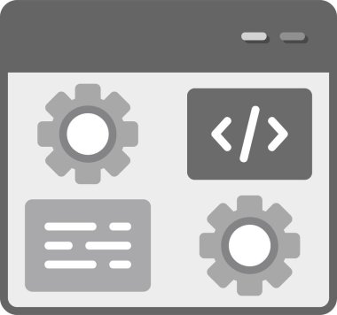 Gelişme. Web simgesi basit illüstrasyon