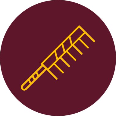 saç tarak ikonu vektör illüstrasyonu  