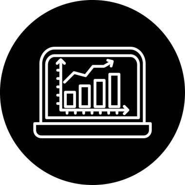 Ticaret şeması. Web simgesi basit illüstrasyon