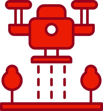 Bireysel ve ticari amaçlar için akıllı bir çiftlik simgesinin canlı vektör grafiği.