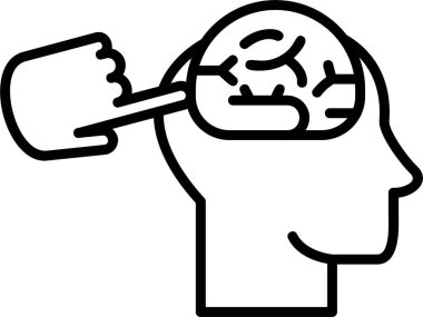 Tetik. Web simgesi basit illüstrasyon