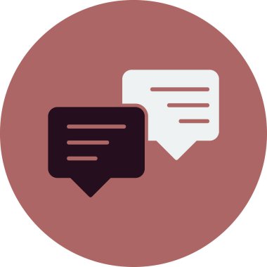 İleti ağı simgesi basit vektör illüstrasyonu