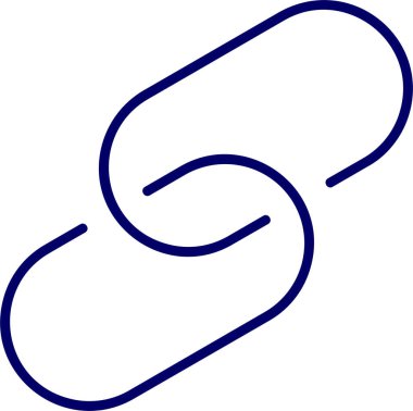 Basit bağlantı simgesi vektör illüstrasyonu