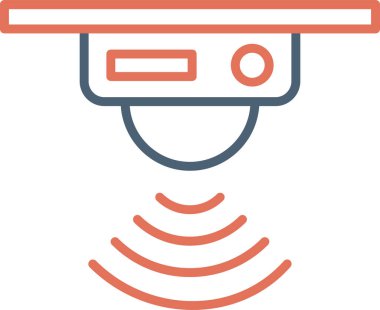 motion sensor web  icon, vector illustration