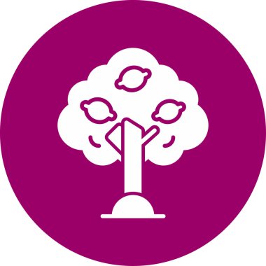 Bergamot web simgesi vektör illüstrasyonu