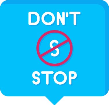 Simgeyi durdurma. Web simgesi basit illüstrasyon