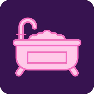 Küvet. Web simgesi basit tasarım 