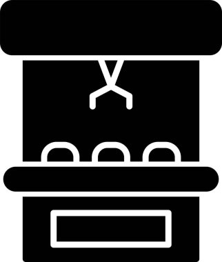 Pençe Makinesi Web simgesi vektör çizimi