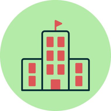 Basit vektör oluşturma illüstrasyonu, simge