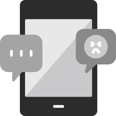 Web uygulamaları için bir iletişim sembolünün soyut vektör tasarımı.