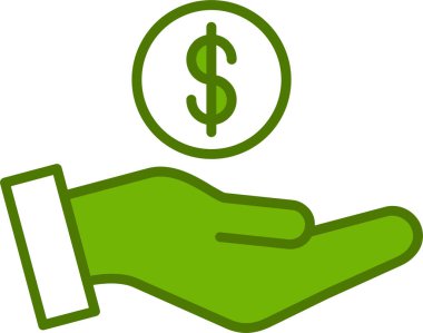 Bağış kutusu ikonu vektör illüstrasyonu