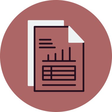 veri raporu simge vektör