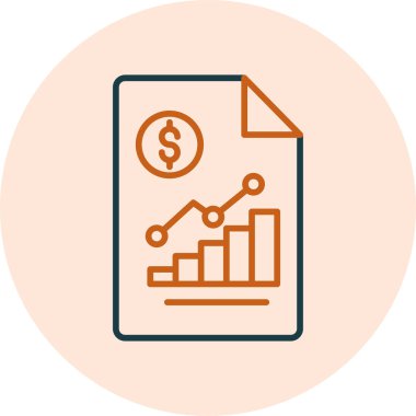 Bar çizelgesi. Dolar simgesi ve istatistiksel büyüme grafiğiyle para birimi analizi 
