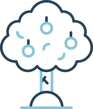 Portakal ağacı. Web simgesi basit illüstrasyon 