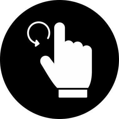 El işaret simgesi. Düz çizim. El işaretleyici vektör simgeleri.