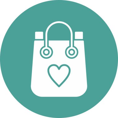 alışveriş çantası web simgesi, vektör çizim