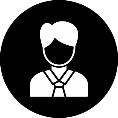 Yönetici vektör simgesi modern basit illüstrasyon