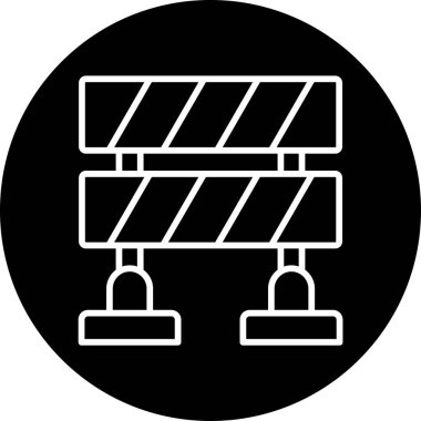 Bariyer ağ simgesi vektör illüstrasyonu